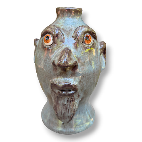 Billy Joe Craven 8" "I'm Thinking" Face Jug DP6289